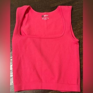 Square neck pink tank top. Size small